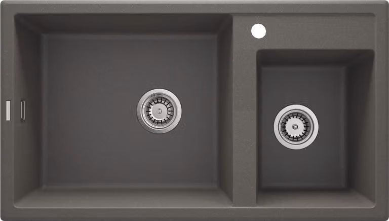 2-bowl granite sink