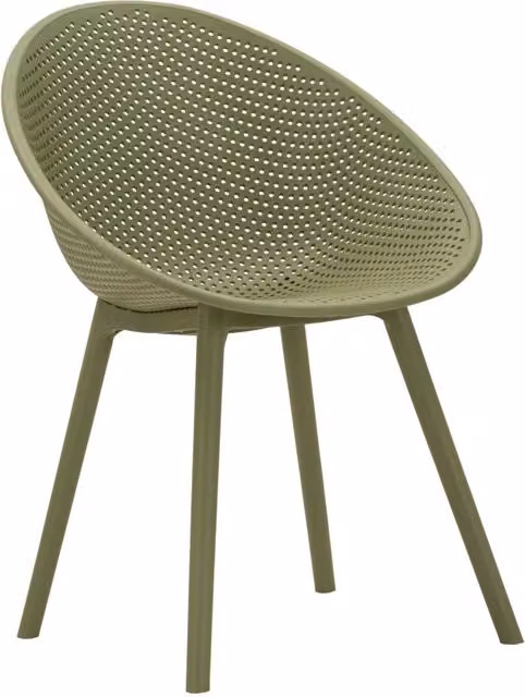 Sedia Ibiza Verde Set 2 Pz 59x59x83 cm in Polipropilene Verde