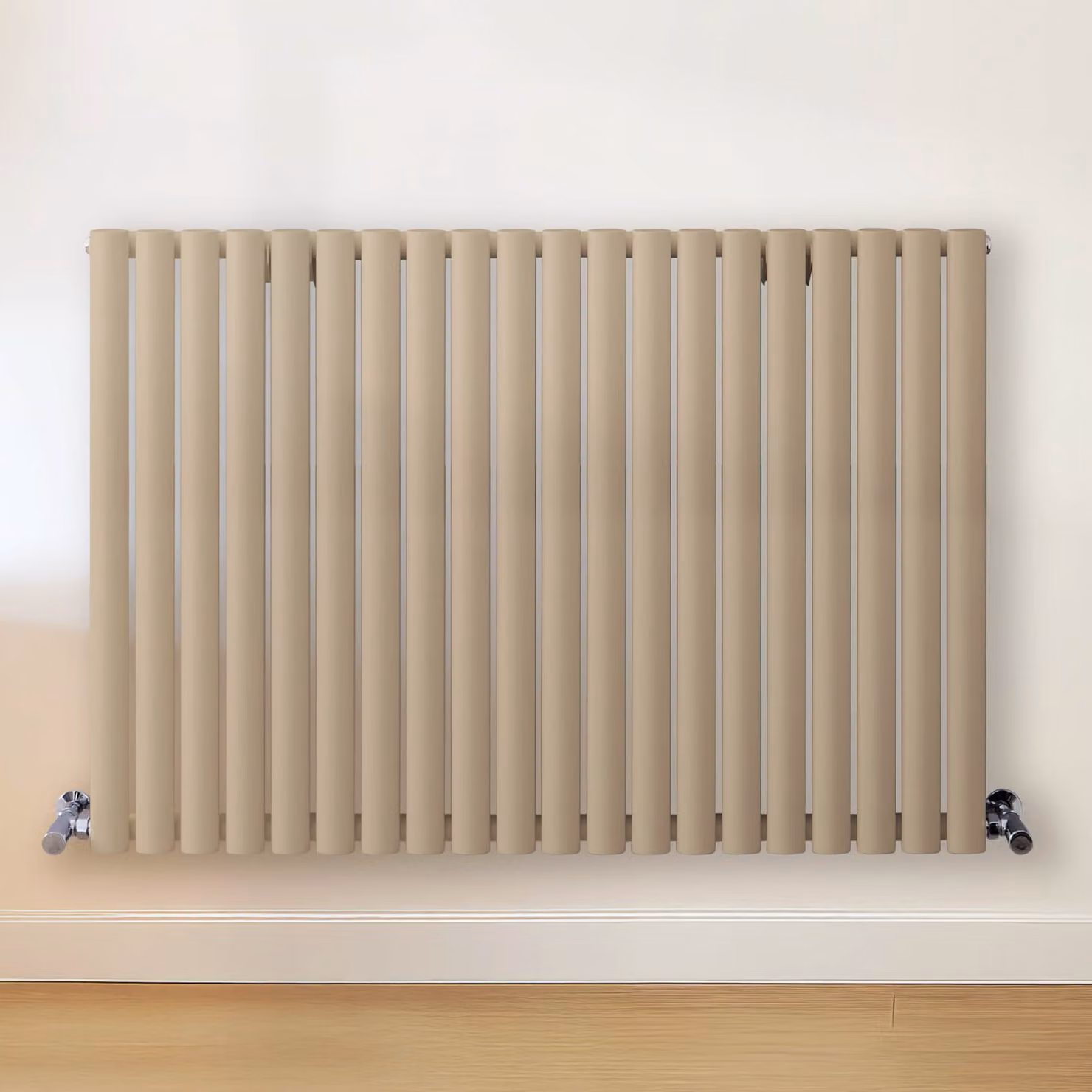Radiatore di Design Orizzontale Marrone (Elk Marrone) - 800mm x 1180mm - Pannello Doppio  - Revive