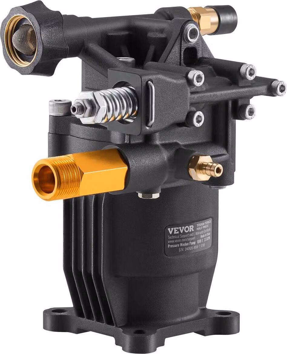 Pompa per idropulitrice con albero orizzontale da 3/4" 3500 PSI 2,5 GPM con 5 ugelli