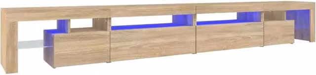 Mobile TV | Armadietto TV | Mobile Porta TV con Luci LED Rovere Sonoma 290x36,5x40 cm