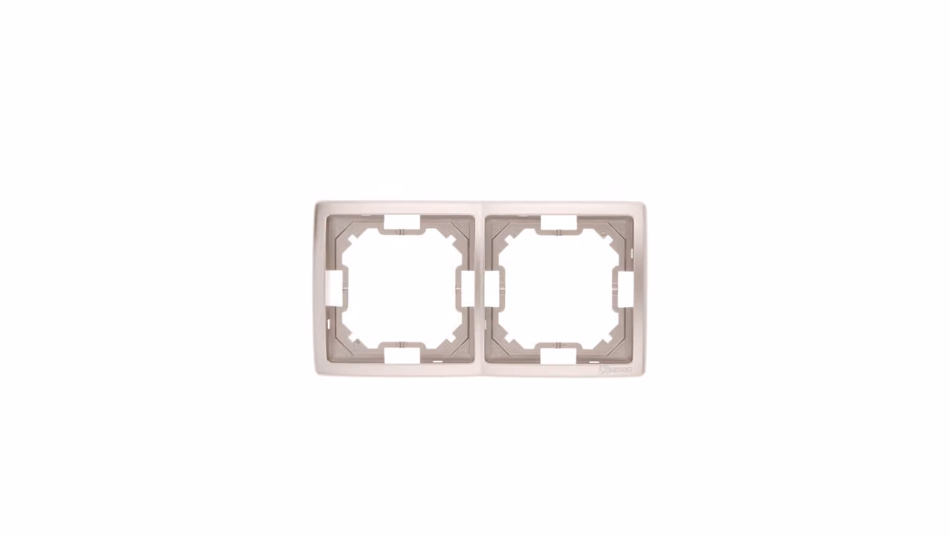 Simon Basic Standard Doppio telaio universale satinato BMR2/29