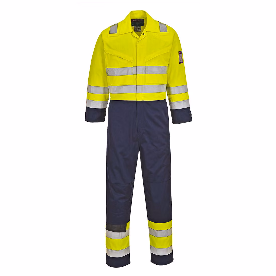 Portwest MV28 Warnschutz MODAFLAME Tuta giallo/marino Gr. L