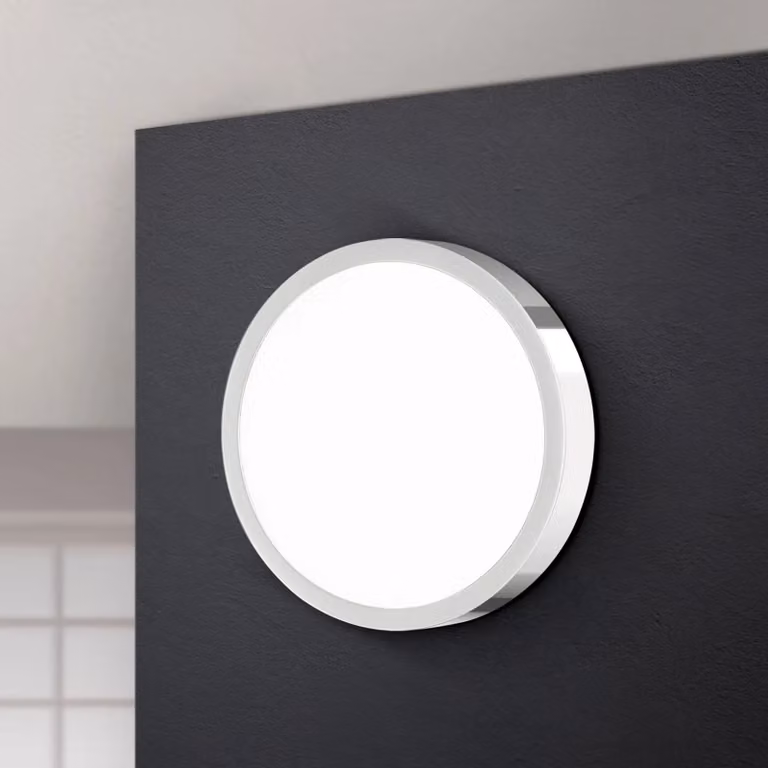 ORION Plafoniera a LED Bully, Cromo / Argento, Soggiorno / Sala da pranzo, Alluminio, Moderno, Plafoniera LED