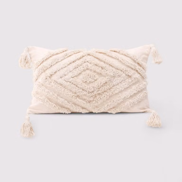 Tarul - Cover per cuscino bianco crema 30x50 cm