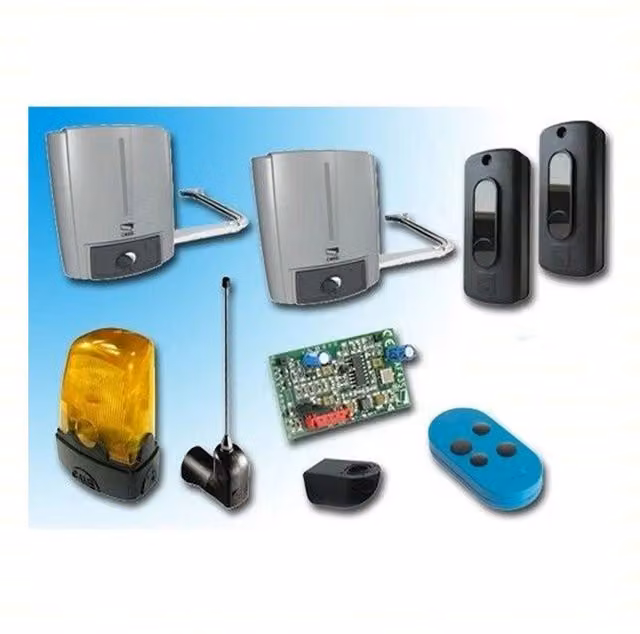 Kit di automazione per cancelli a 2 ante battenti CAME FAST 70 U1872 colore blu e grigio con montaggio a parete