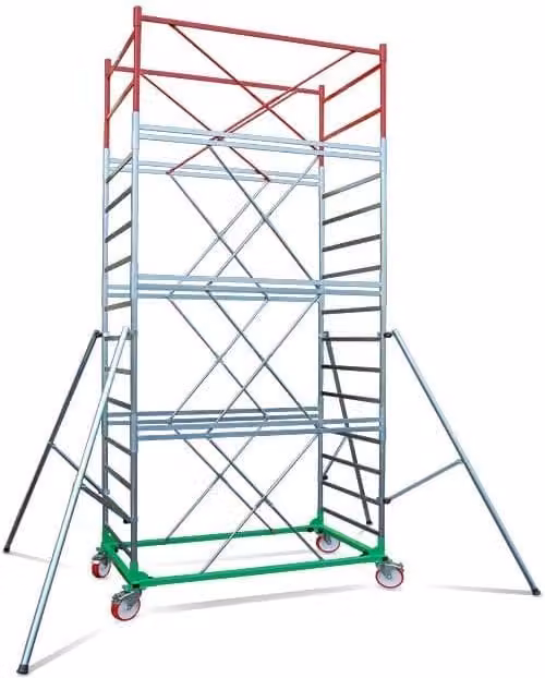 Trabattello METAL 8 Piscopiello Ponteggi in acciaio multicolore H 5.90 m L 2.60 m P 1.10 m