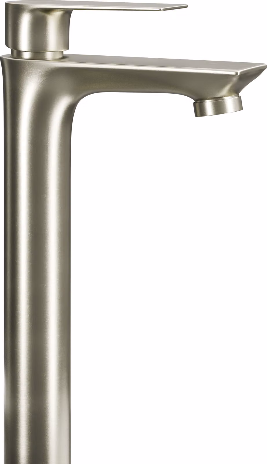 Miscelatore per lavabo Planetmöbel con cartuccia in Vetroceramica, miscelatore monocomando, altezza 29 cm, spazzola dorata