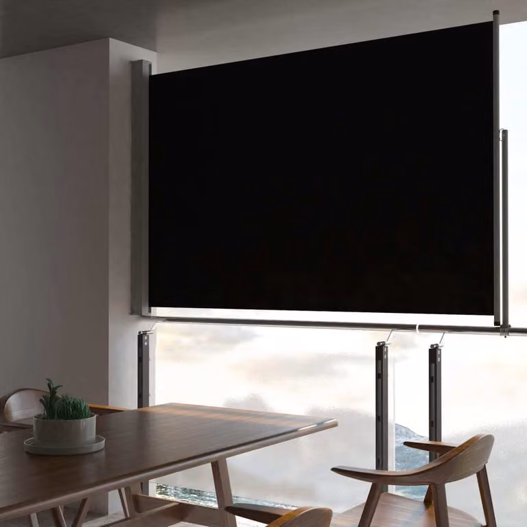 Maison Exclusive - Tenda laterale estensibile 160x300 cm Nero