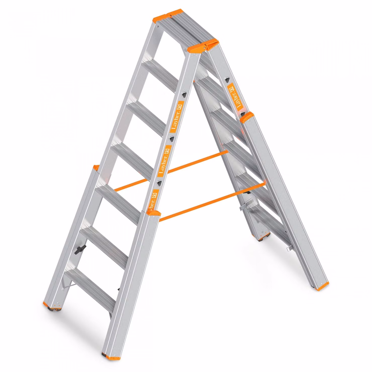 Layher Topic 1062 Scala a pioli con 7 gradini 3,20 m AH