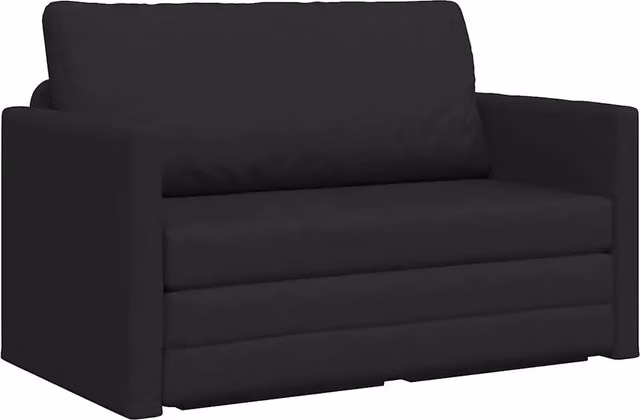 Divano letto | Sof¨¤ letto | Letto singolo 110cm Nero Tessuto