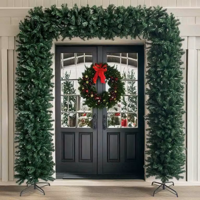 vidaXL Arco ad Albero di Natale Verde 240 cm