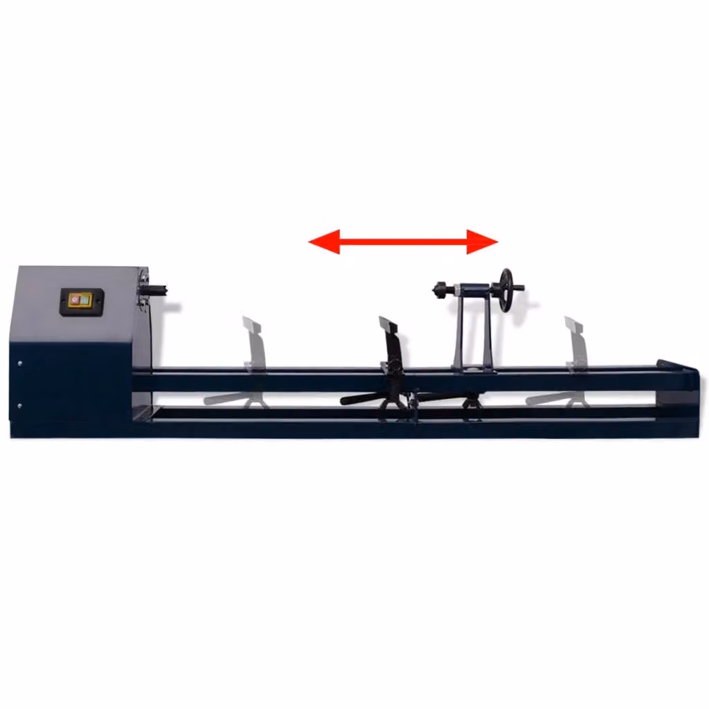 Tornio per legno da banco blu CFW4830436 con potenza di 400 W e lunghezza di 1000 mm – 2