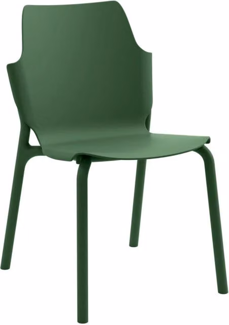 Set di 4 Sedie In Pp Shila Verde Scuro 56x47x83cm