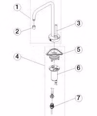 Dornbracht 17872861-99 Distributore Di Acqua Fredda Meta Square