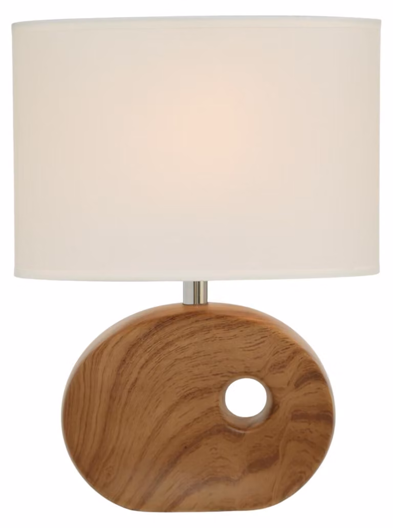 Lampada da tavolo OAKVILLE con base in porcellana, 30 cm