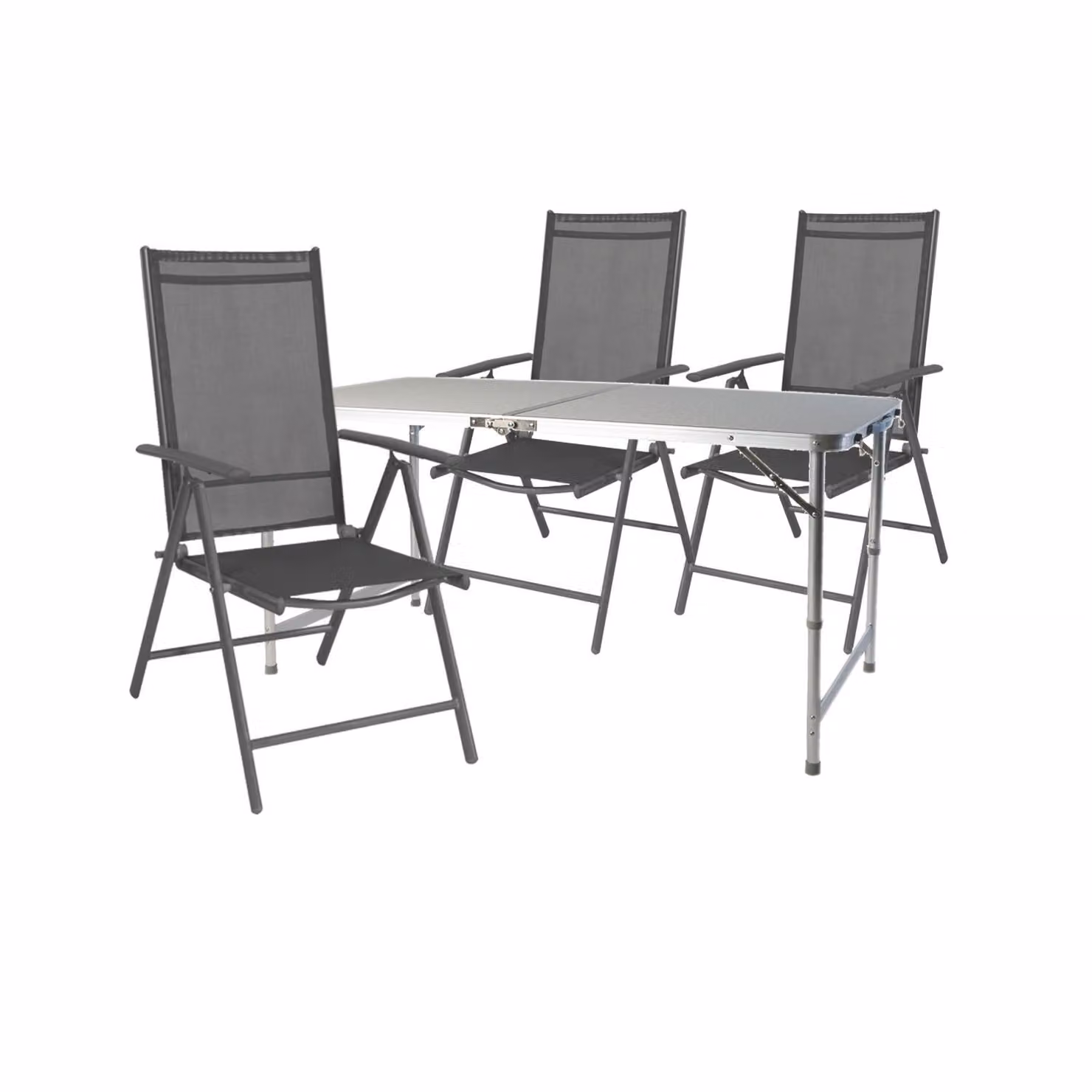 Set di sedie da campeggio per esterni, 4 pezzi