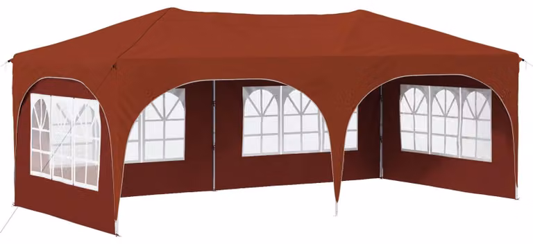 Tenda per feste a pop-up 575 x 288 x 245 cm Terracotta