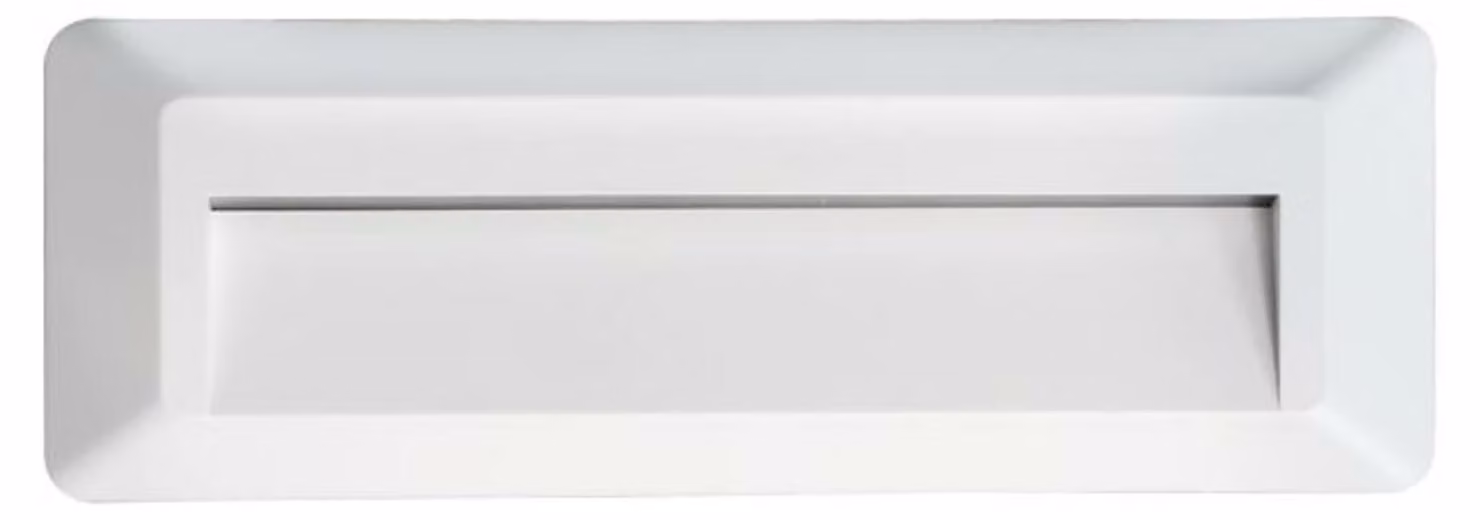 Lampada da esterno a LED ACA, quadrata, bianca, 230 V CA, IP65, 2 W, 3000 K, 100 lm, RA80, SLIM32NW