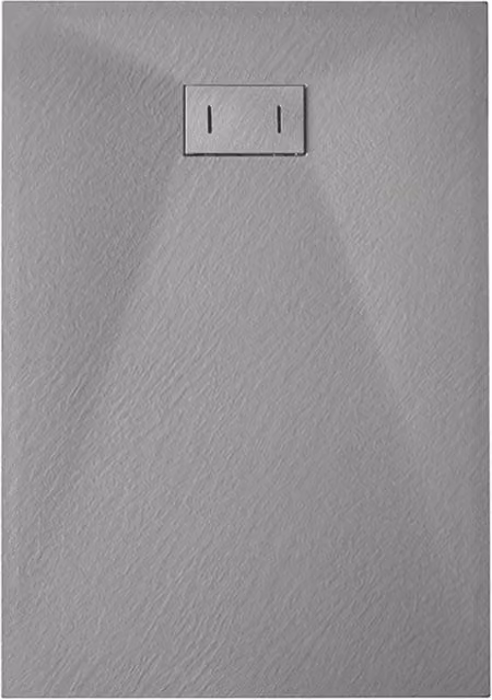 Piatto doccia rettangolare LANERI mod. Strong in acrilico grigio effetto pietra L: 70 cm, P: 90 cm, H: 2,6 cm