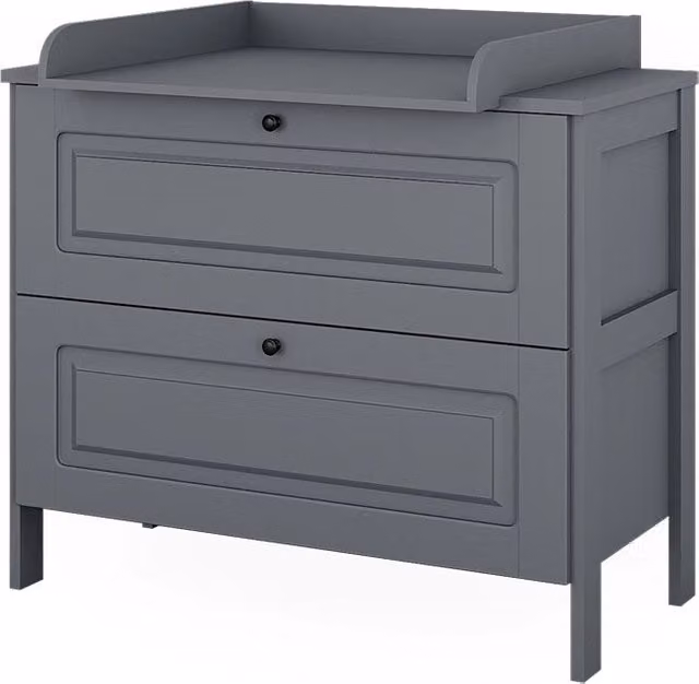 Fasciatoio Ajaton Grigio 108 x 98 cm con 2 cassetti Vitalispa