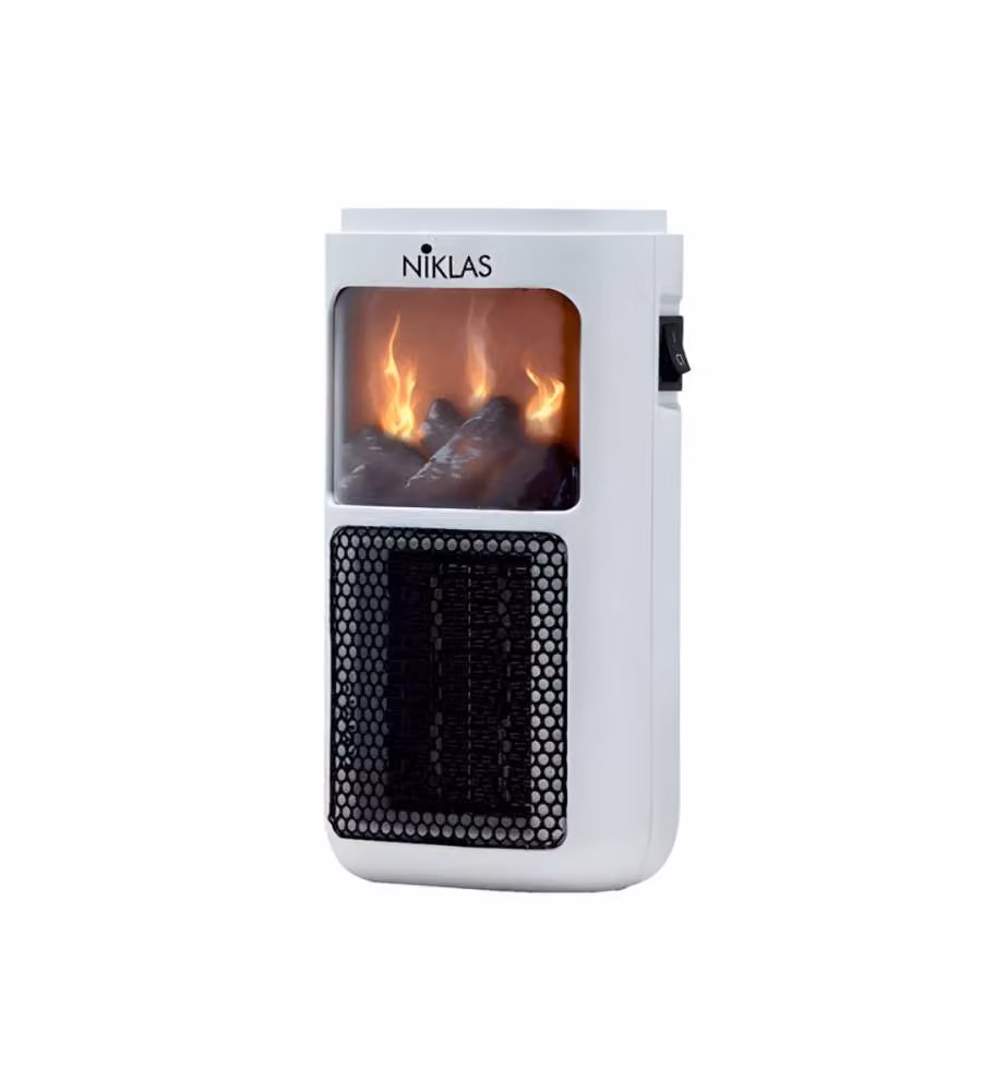 Niklas Termoventilatore PTC Fuego con Spina Schuko 400W - 11x10x19cm