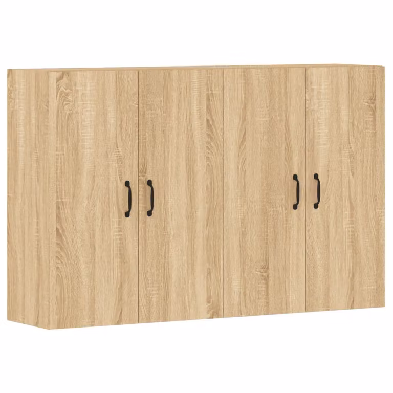 Armadietti a Parete 2 pz Rovere Sonoma in Legno Multistrato