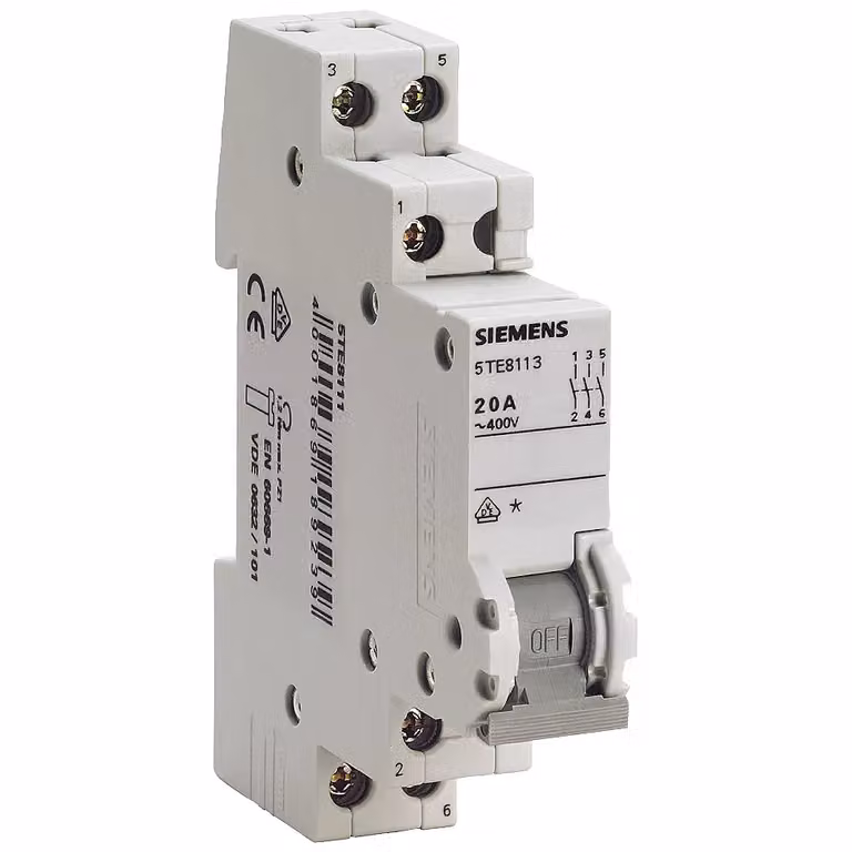 Interruttore Siemens 32 A, 3 poli, morsetto 6 mm², 5TE8213