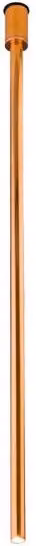 Spot da soffitto ALHA Dohar in rame tondo, diametro 80 cm, attacco G9