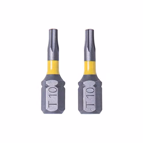 Bit Torx 1/4"x25 mm TX10, 2 pezzi