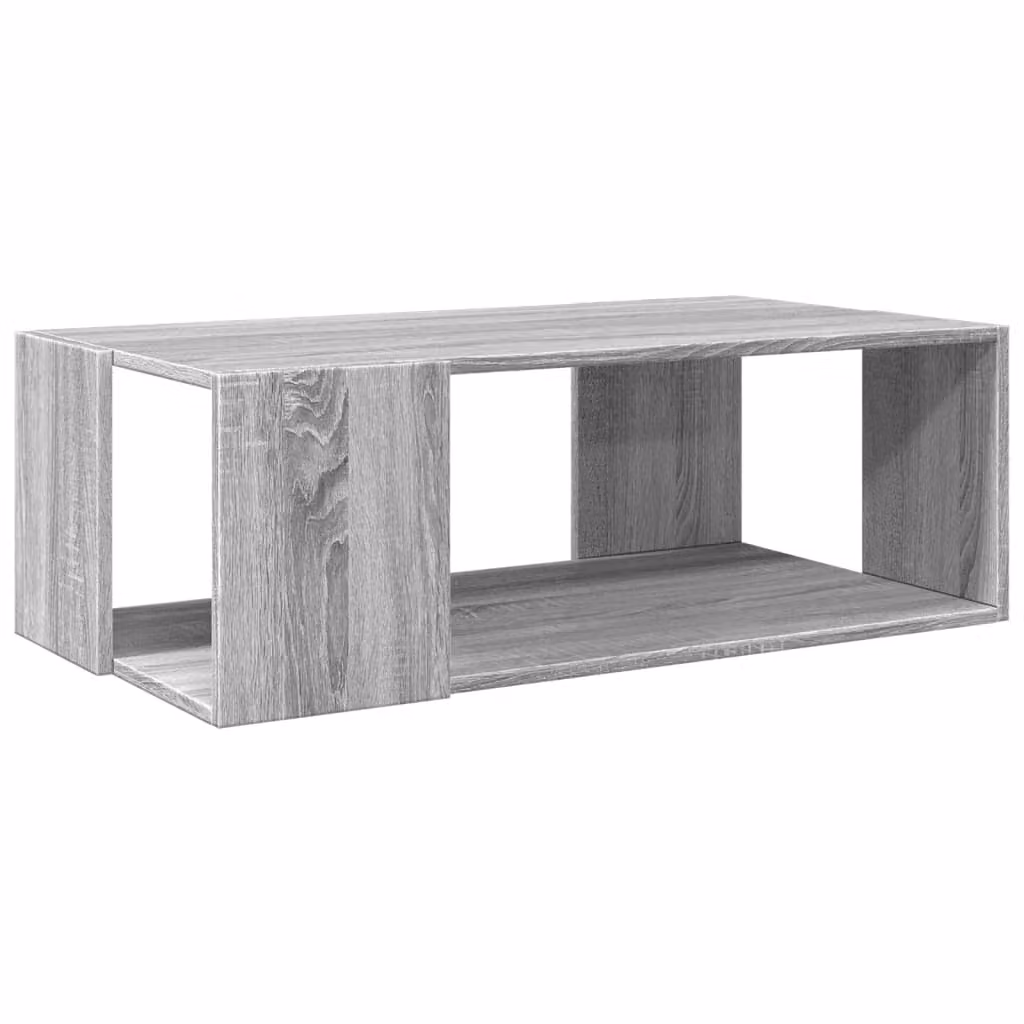 SYFAX™ Tavolino Salotto Grigio Sonoma 89,5x48x30 cm Legno Multistrato