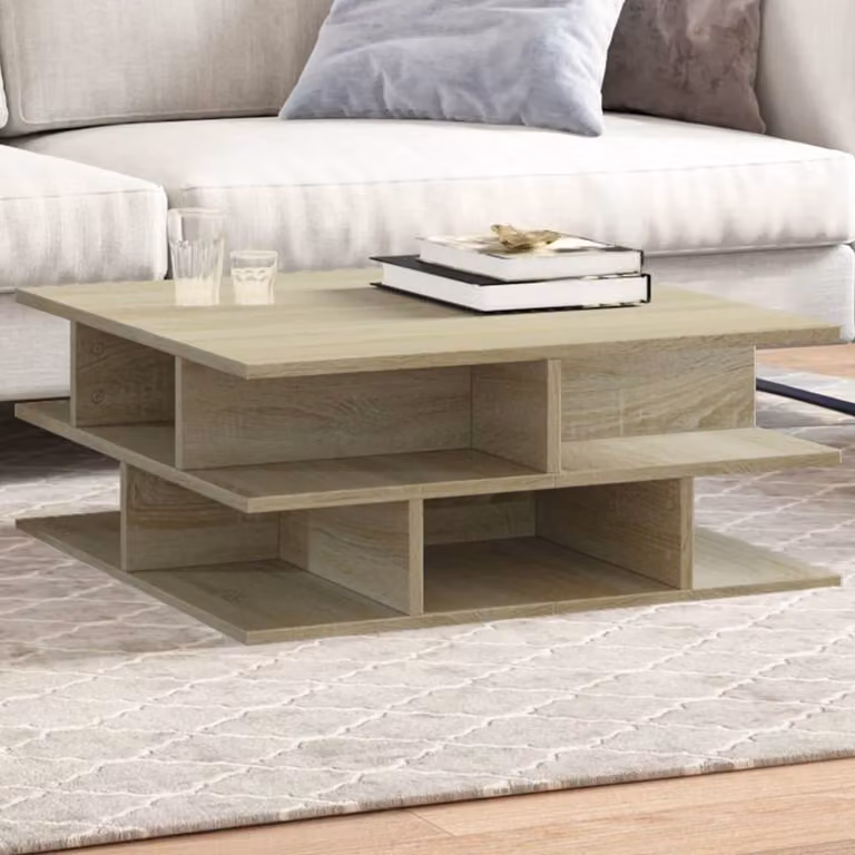 Maison Exclusive - Tavolino Sonoma in rovere 70x70x29 cm Materiale ligneo