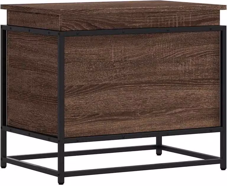 Contenitore con Coperchio Rovere Marrone 60x40x51,5 Truciolato