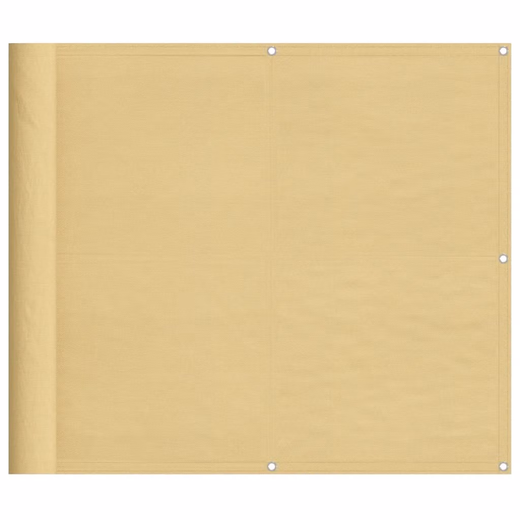 Paravento da Balcone Sabbia 90x300 cm 100% Poliestere Oxford