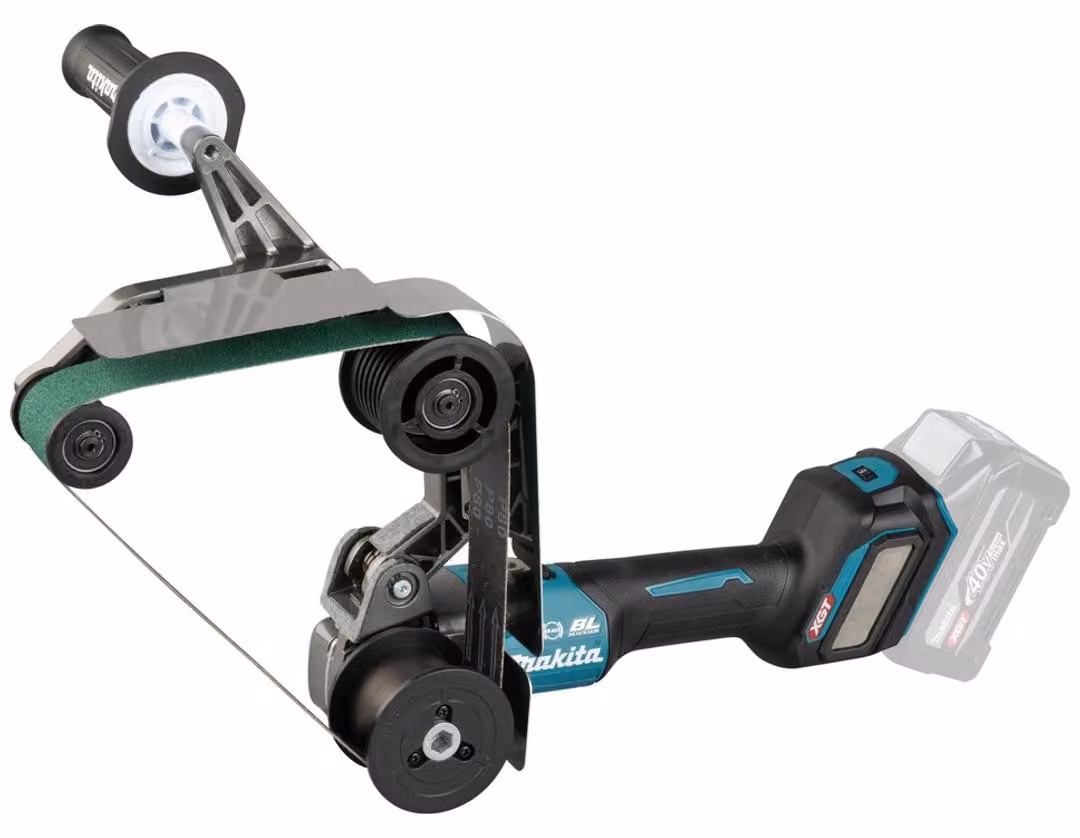 Levigatrice per tubi a batteria Makita BS002GZ01, 40 V, inclusa di nastri abrasivi e valigetta per il trasporto