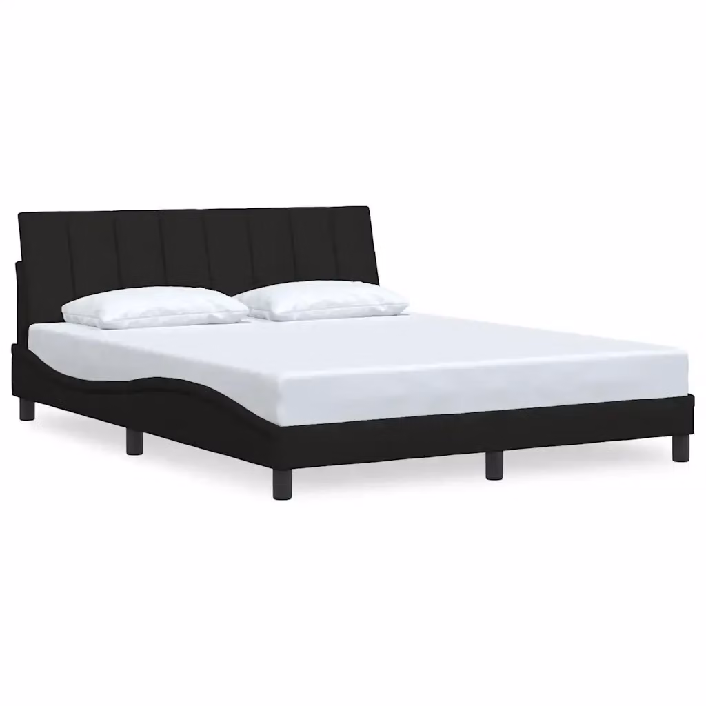 vidaXL Giroletto Hanko Nero in Tessuto L: 160 cm, P: 200 cm – 2