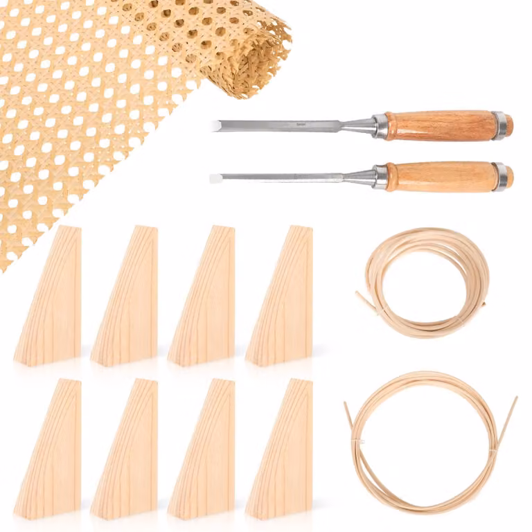 Kit di riparazione per intrecci in rattan - Include 13 accessori