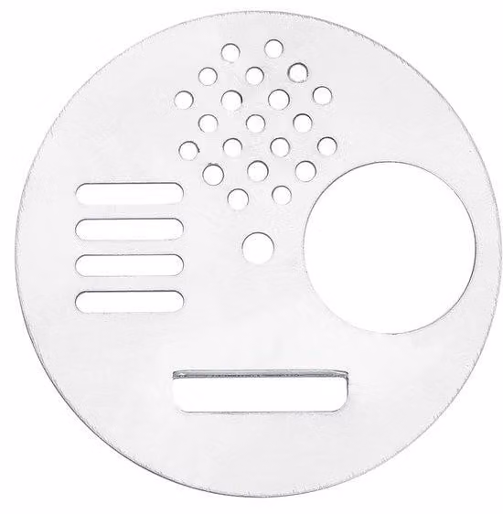 Kit per la costruzione di un hotel per api da giardino: set in acciaio inossidabile composto da 5 elementi, con apertura circolare per le api e apertura di ventilazione