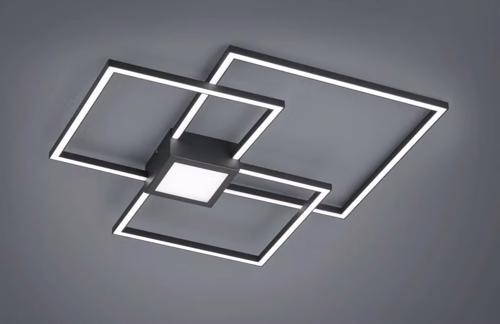 Plafoniera LED Hydra Trio Leuchten nera con luce bianco caldo, 4000 lumen, dimmerabile, IP20 – 2