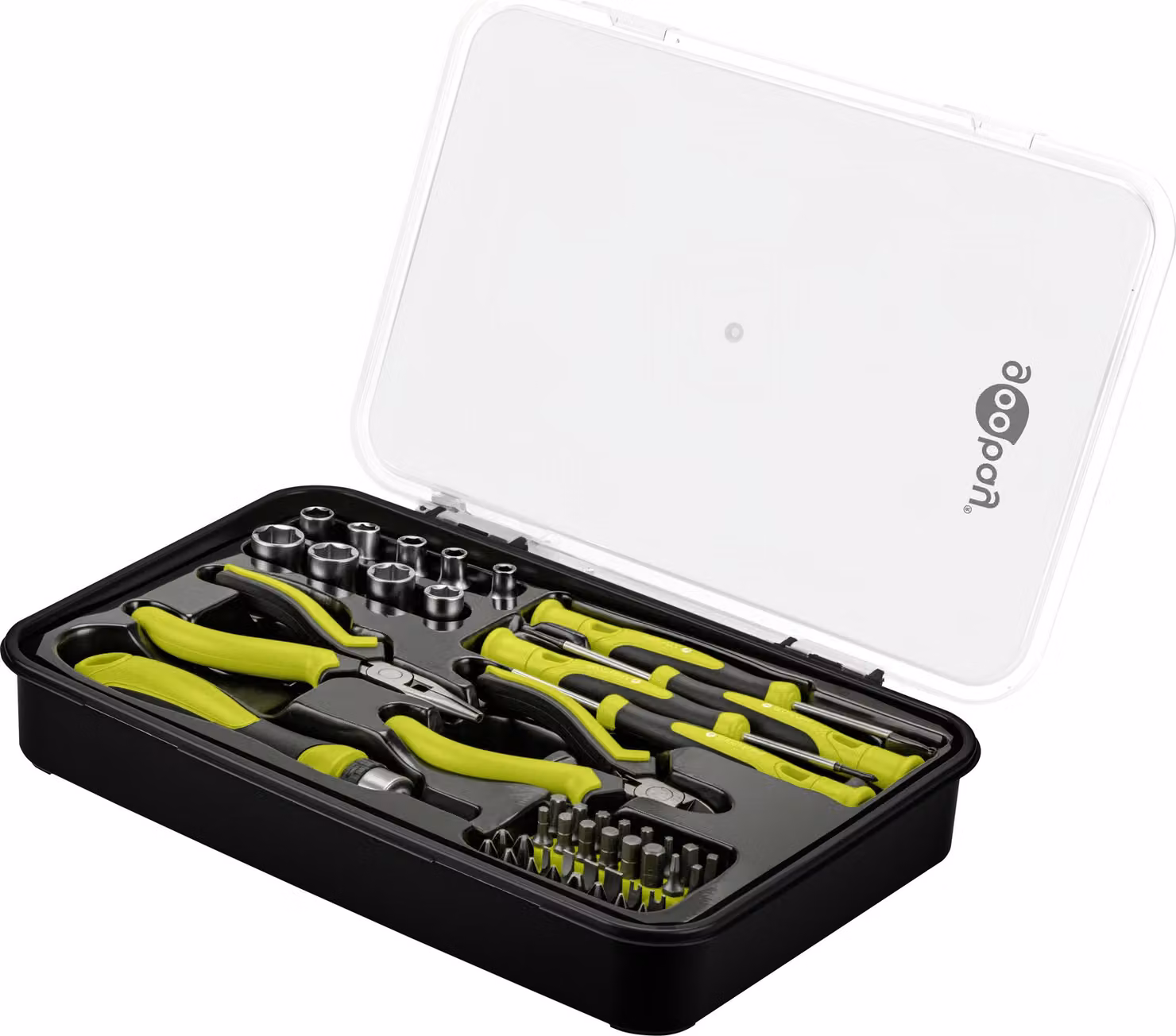 Goobay 77846 Set di utensili Advanced, 49 pezzi - Utensili e set di punte per lavori di avvitatura, montaggio e fai da te