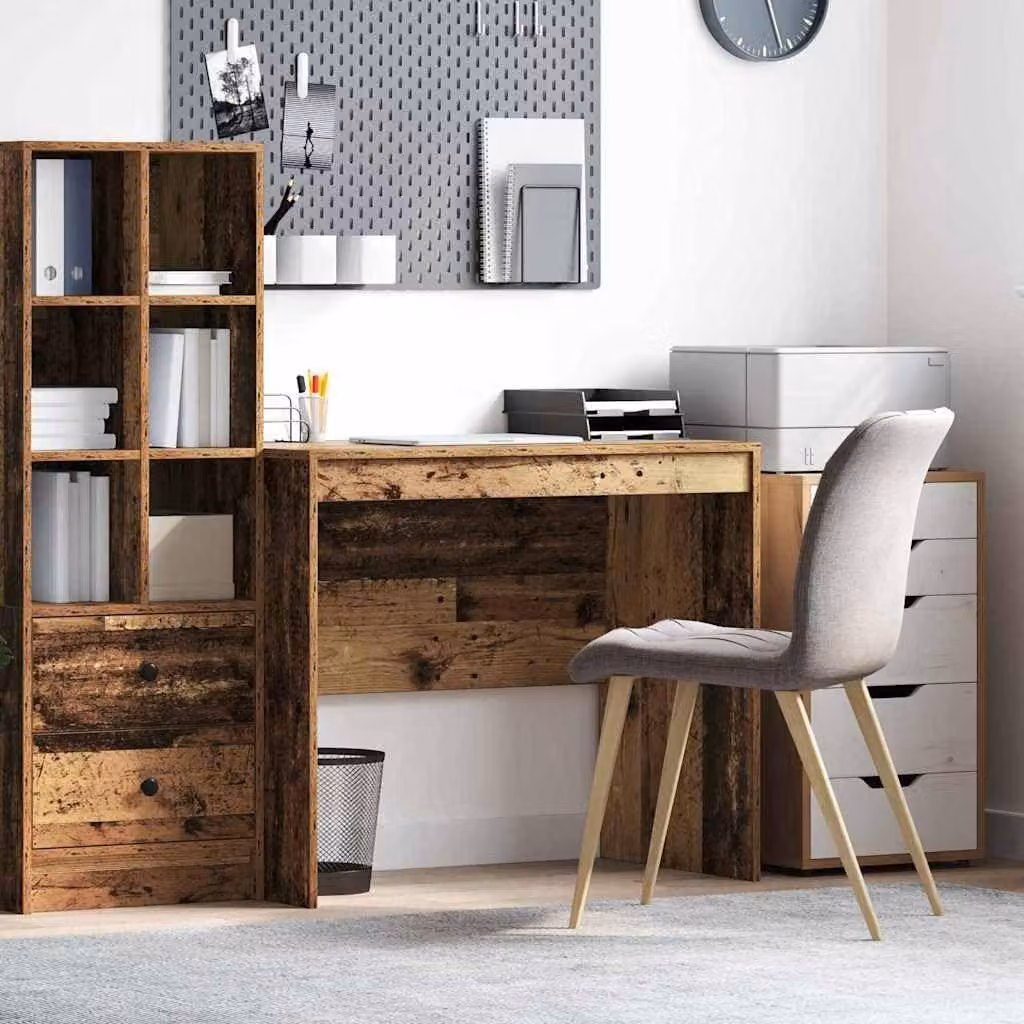 Scrivania compatta in legno, ideale per casa e ufficio