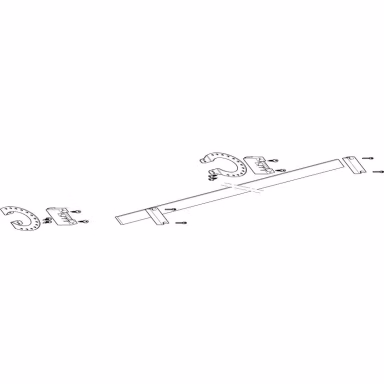 Modulo sbarra collettrice ABN 3FB/1RE N/PE con rame 30x5 mm, unipolare, inclinazione 27° rispetto al profilo MXSC31341