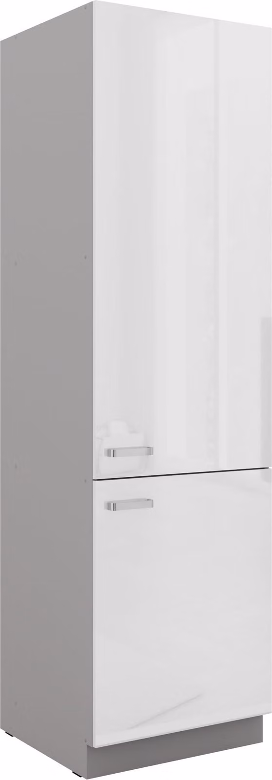 Colonna cucina 60 Bianca Bianco lucido + grigio Blocco cucina