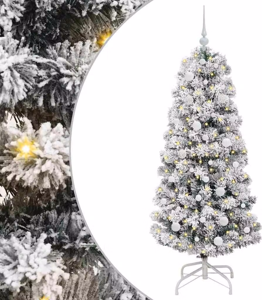 Albero di Natale Artificiale con Rami Pieghevoli 150 cm