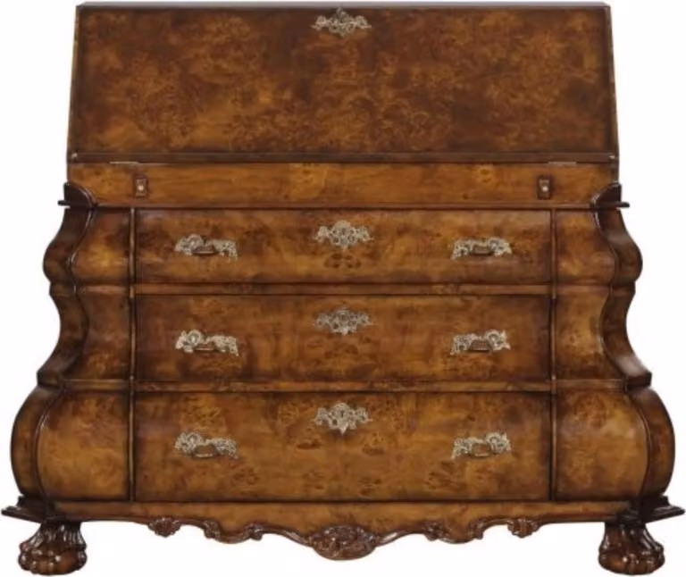 Casa Padrino cassettiera in stile liberty a 18 cassetti marrone/argento 100 x 53 x h. 120 cm - qualità lusso