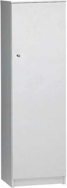 Armadio a 1 Anta GIORDANOSHOP Bianco Opaco con Ripiani Interni L/P/H: 46 x 34 x 147 cm
