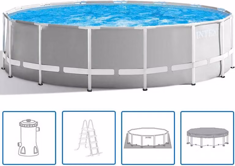 INTEX Pool Set Prism Frame 457x122 cm 26726GN
