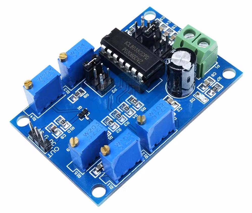 Generatore di segnali Modulo ICL8038, 10 Hz - 300 kHz, onda sinusoidale/triangolare/rettangolare