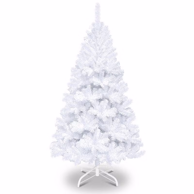 Albero di Natale artificiale Jopassy 180 cm (Ø circa 106 cm) con 770 punte e sistema di ripiegamento a montaggio rapido, ignifugo, incluso supporto in metallo, bianco