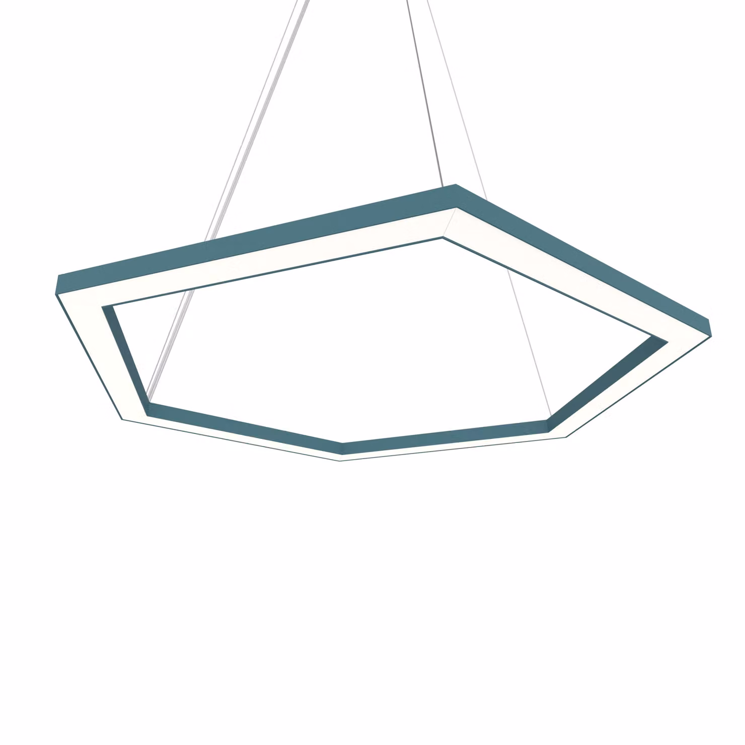 Lampada A Sospensione Esagono D60 Monocolore Opaca